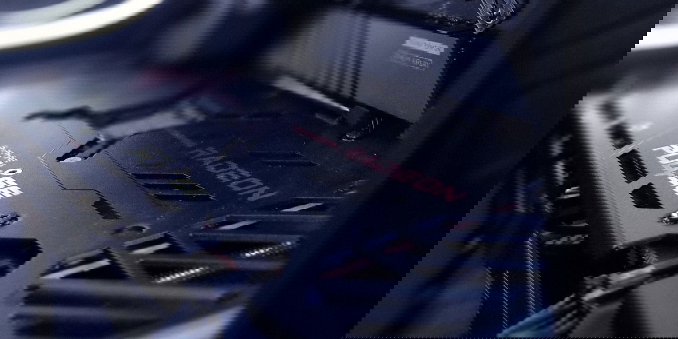 Close up of a gaming PC and graphics card